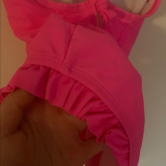 Pink Ruffled One-Piece Swimsuit - Picture 9 of 14